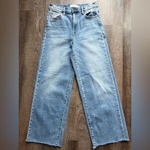 Hidden Los Angeles Denim Wide Leg Jeans Cutoff Hem Size 25